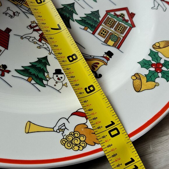 Joy of Christmas Dinner Plates Jamestown 10.5" Set of 2 - Picture 3 of 7